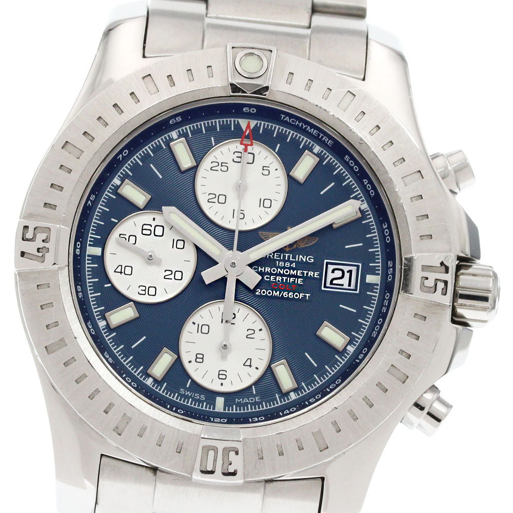 BREITLING Colt chronograph Automatic A13388 Navy Dial  Men's Watch_863143