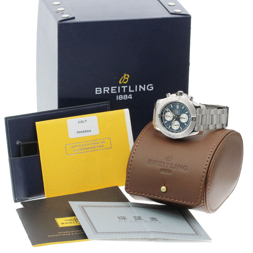 BREITLING Colt chronograph Automatic A13388 Navy Dial  Men's Watch_863143