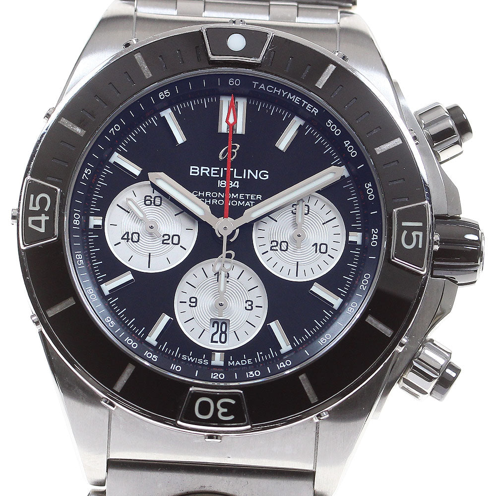 BREITLING Super Chronomat B01 44 AB0136.200M black Dial Automatic Men's_863145