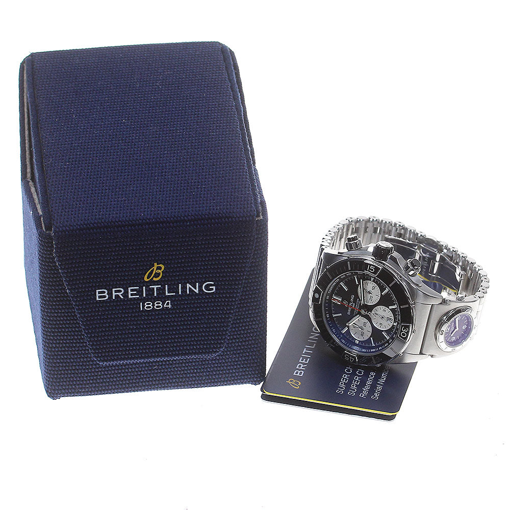 BREITLING Super Chronomat B01 44 AB0136.200M black Dial Automatic Men's_863145