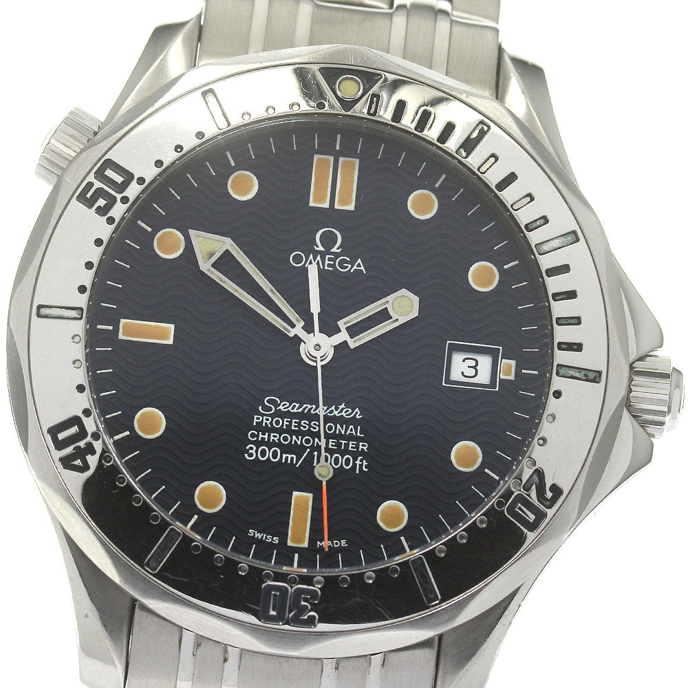 OMEGA Seamaster300 2532.80 Date Navy Dial Automatic Men's Watch_863155
