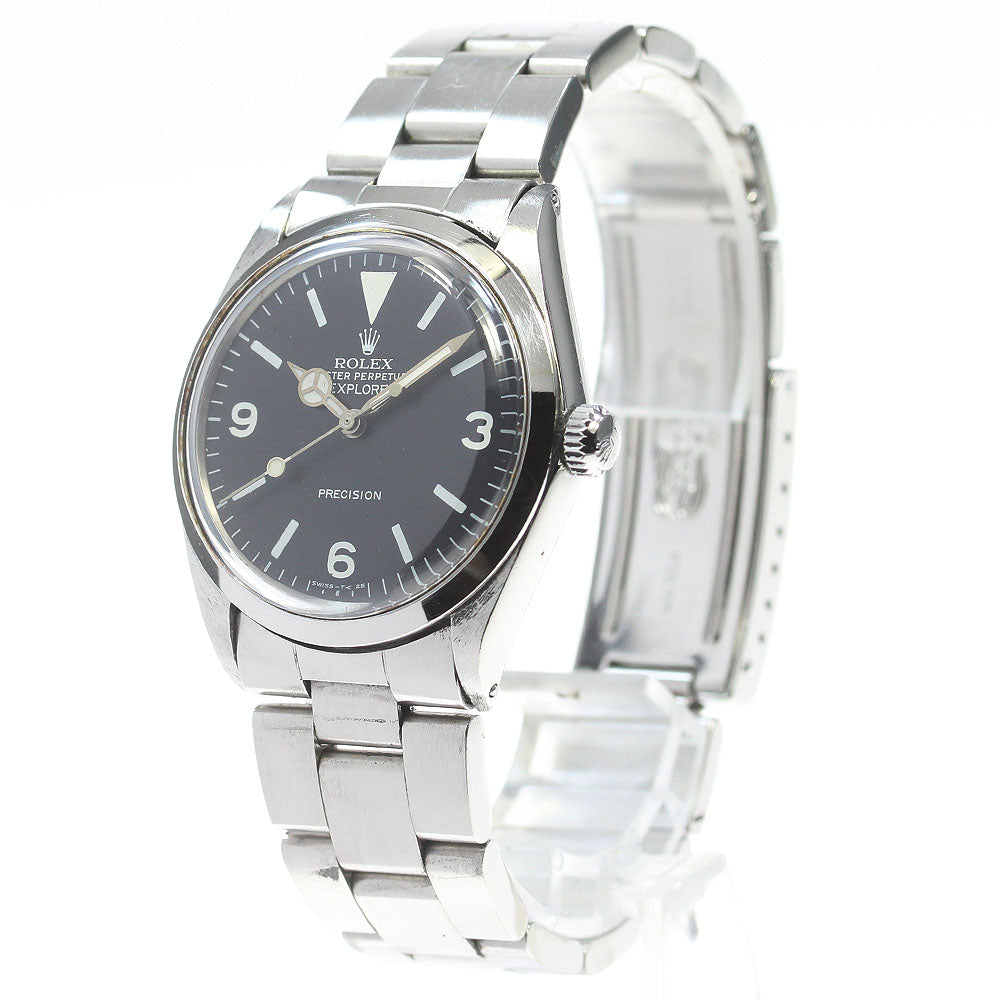 ROLEX 5500 Redial cal.1570 black Dial Automatic Men's Watch_863190