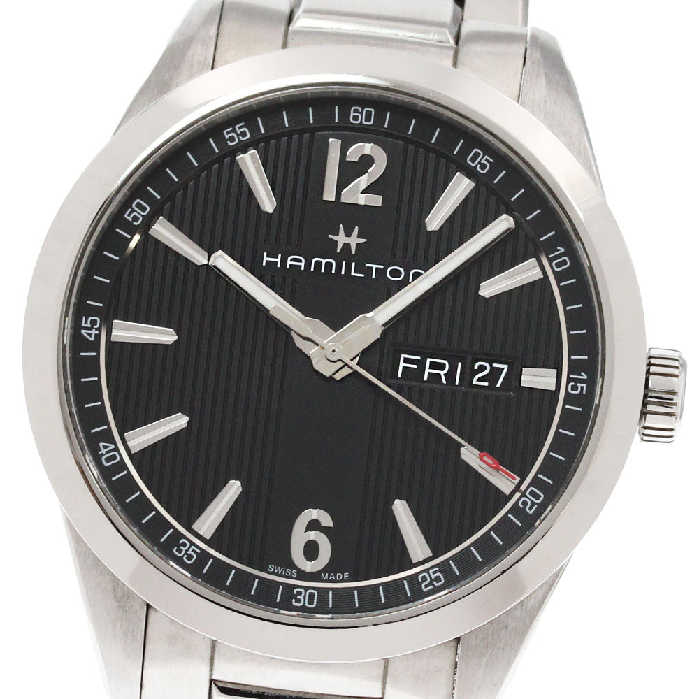 HAMILTON Broadway H433110 Day date Black Dial Quartz Men's Watch_863205