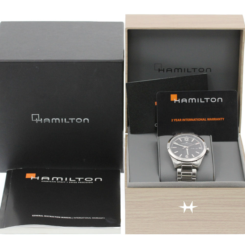 HAMILTON Broadway H433110 Day date Black Dial Quartz Men's Watch_863205