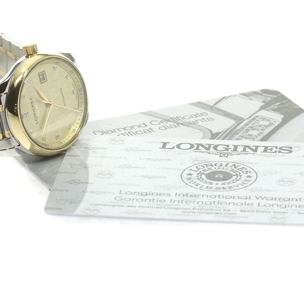 LONGINES Master collection L2.257.5 Date 12P diamond Automatic Ladies_863220