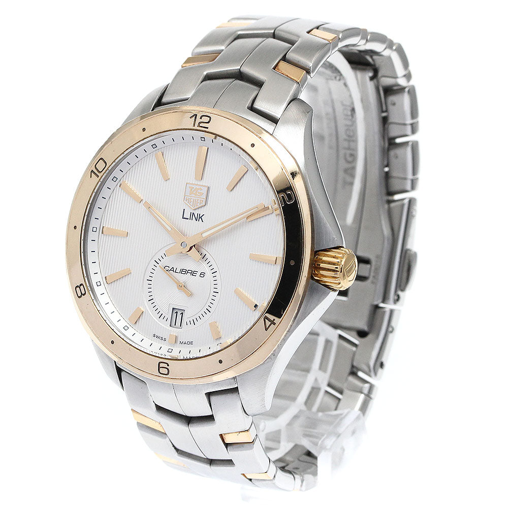 TAG HEUER Link Caliber 6 WAT2150 Small Second Silver Dial Automatic Men's_863221
