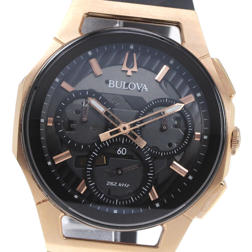 BULOVA curve 98A185 Chronograph Gray / black Dial Quartz Men's Watch_863223