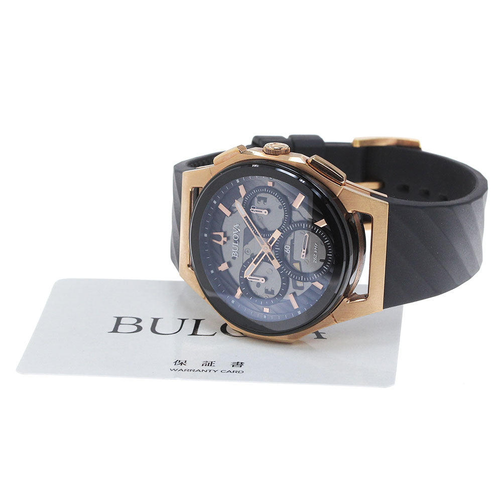 BULOVA curve 98A185 Chronograph Gray / black Dial Quartz Men's Watch_863223