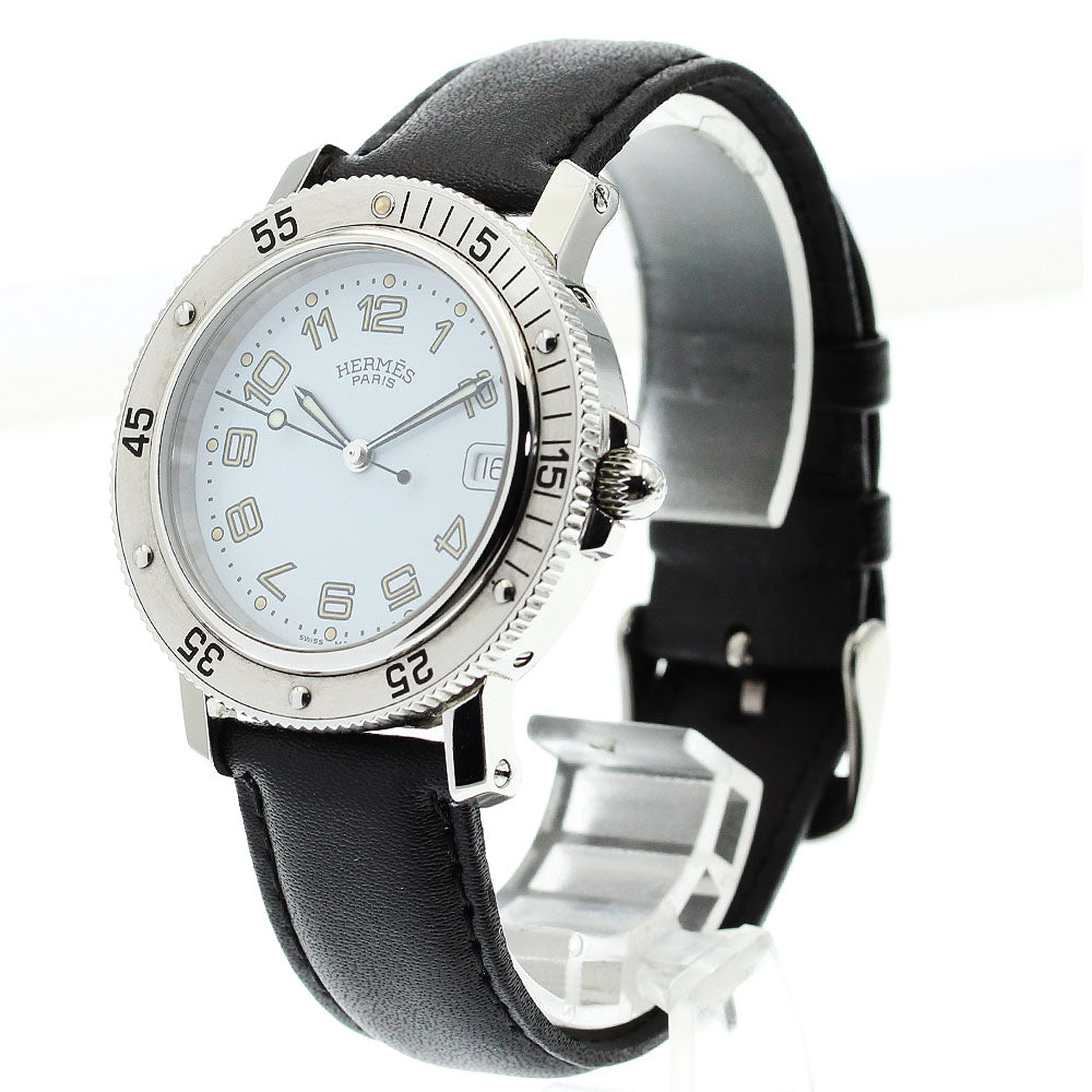 HERMES Clipper diver CL7.710 Date white Dial Quartz Men's Watch_863228