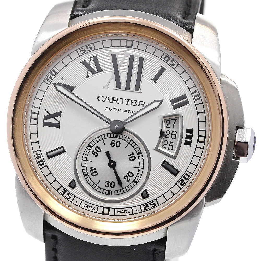 CARTIER Calibre de Cartier W7100011 Silver Dial Automatic Men's Watch_863239
