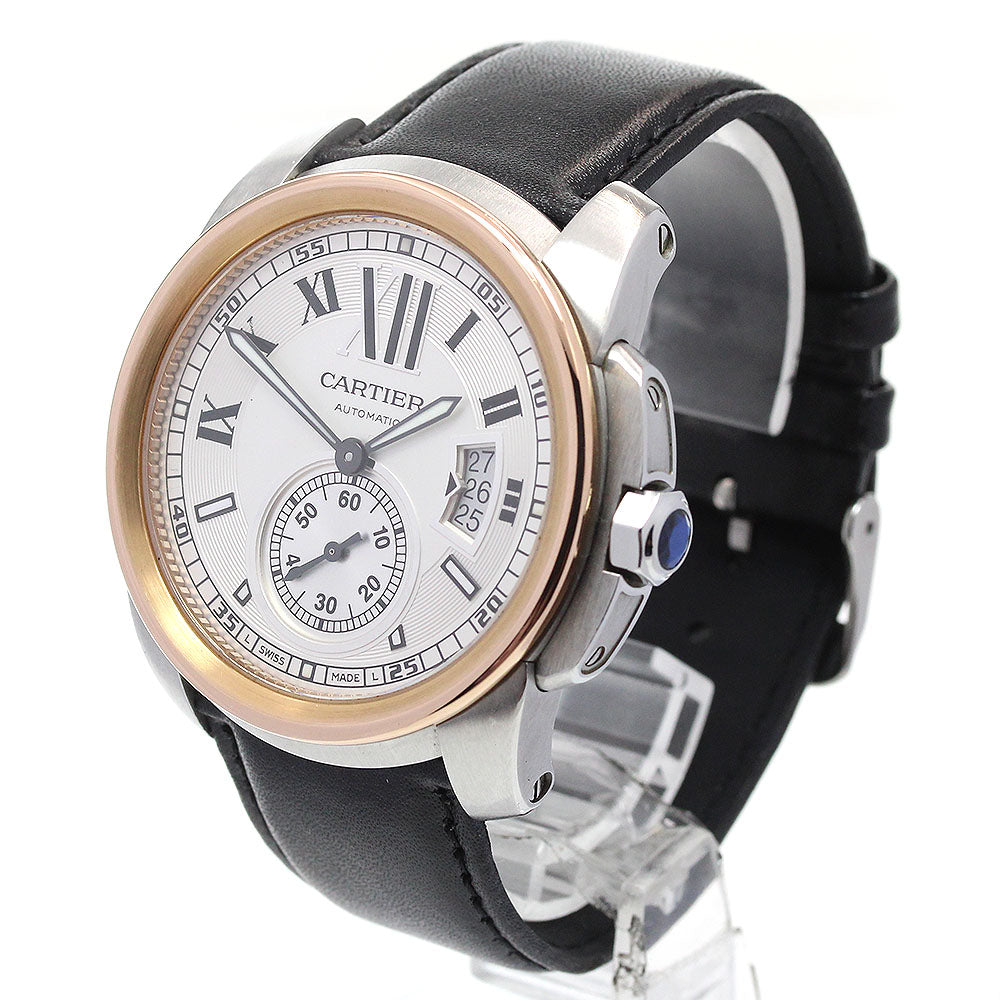 CARTIER Calibre de Cartier W7100011 Silver Dial Automatic Men's Watch_863239