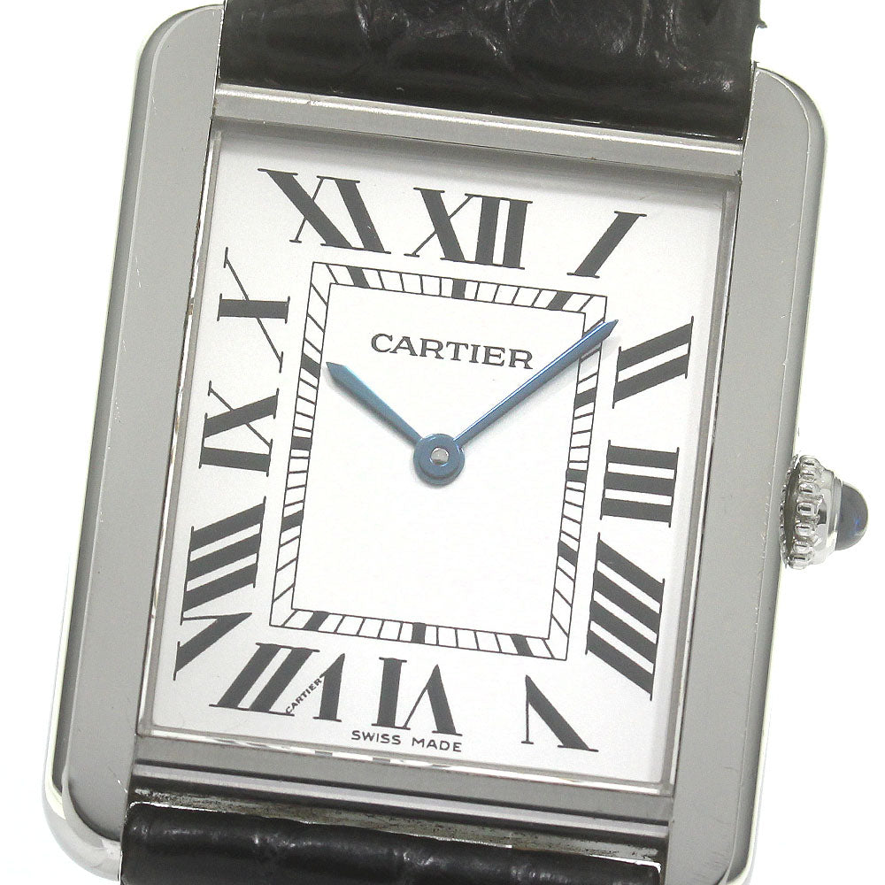 CARTIER Tank solo LM W1018355 Silver Dial Quartz Men's Watch_863291