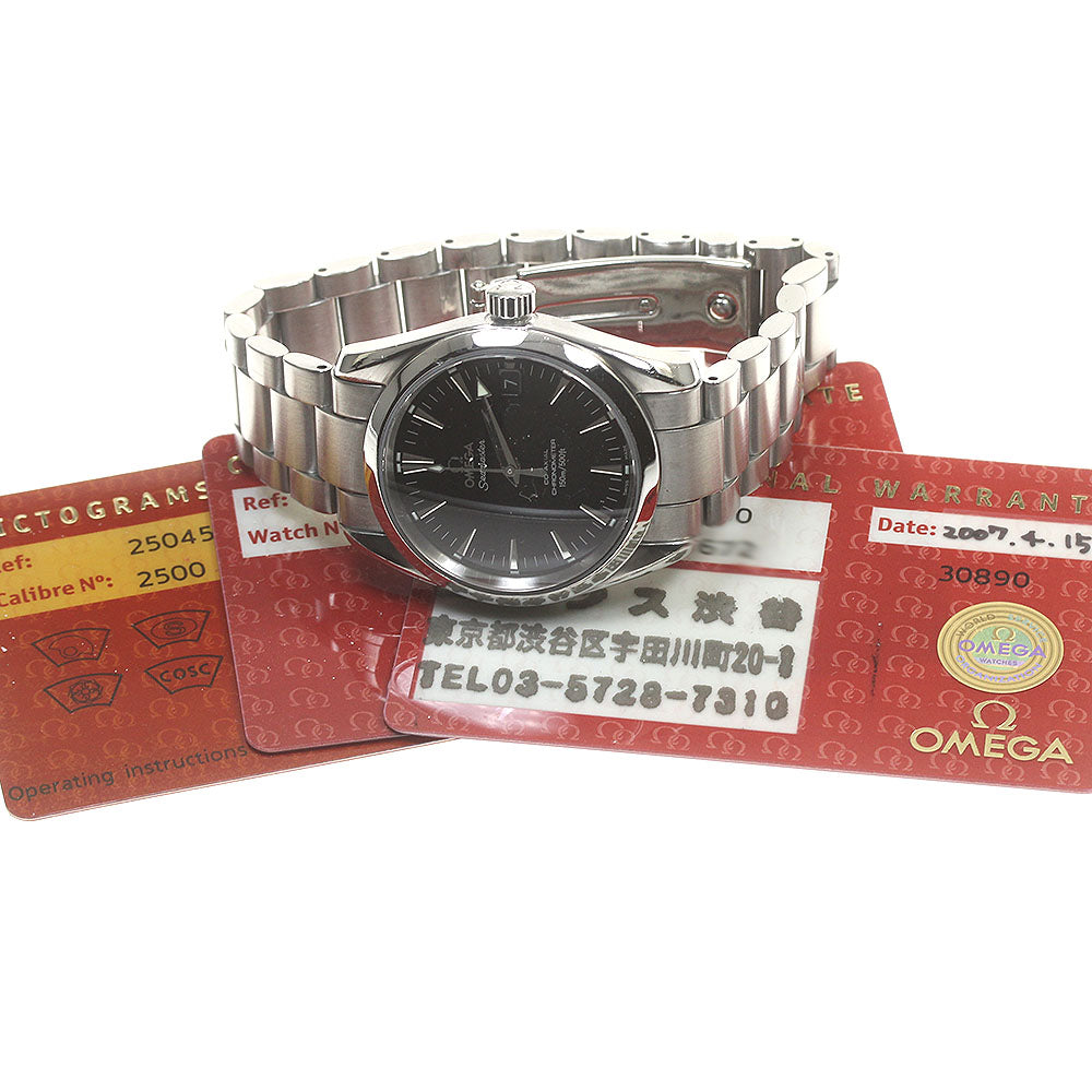 OMEGA Seamaster Aqua Terra 2504.50 Date black Dial Automatic Boy's Watch_863303