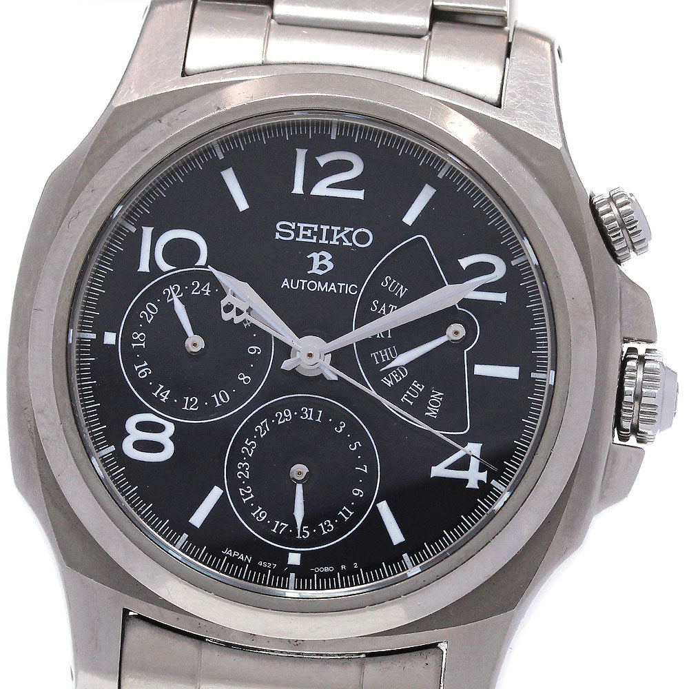 SEIKO Brights SAGN007/4S27-00B0 Retrograde black Dial Automatic Men's_863306
