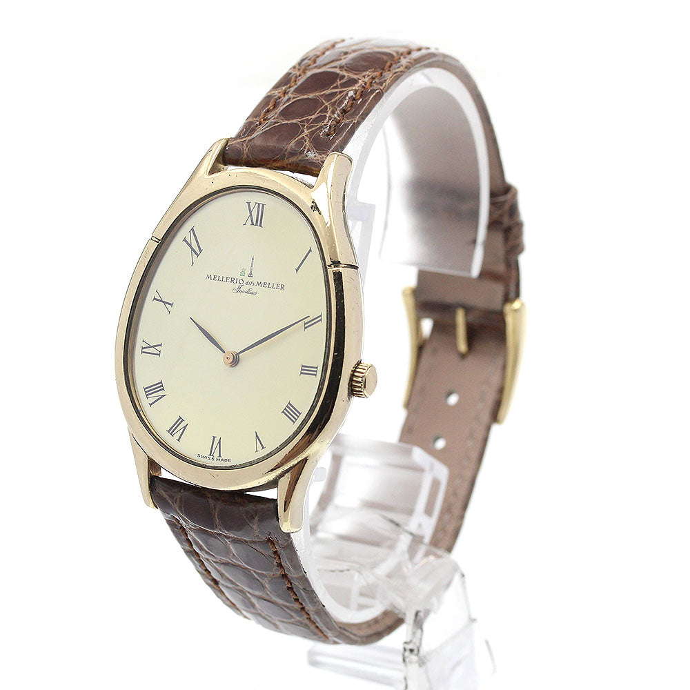 MELLERIO dits MELLER Lanuf 18K Yellow Gold Gold Dial Quartz Men's Watch_863311