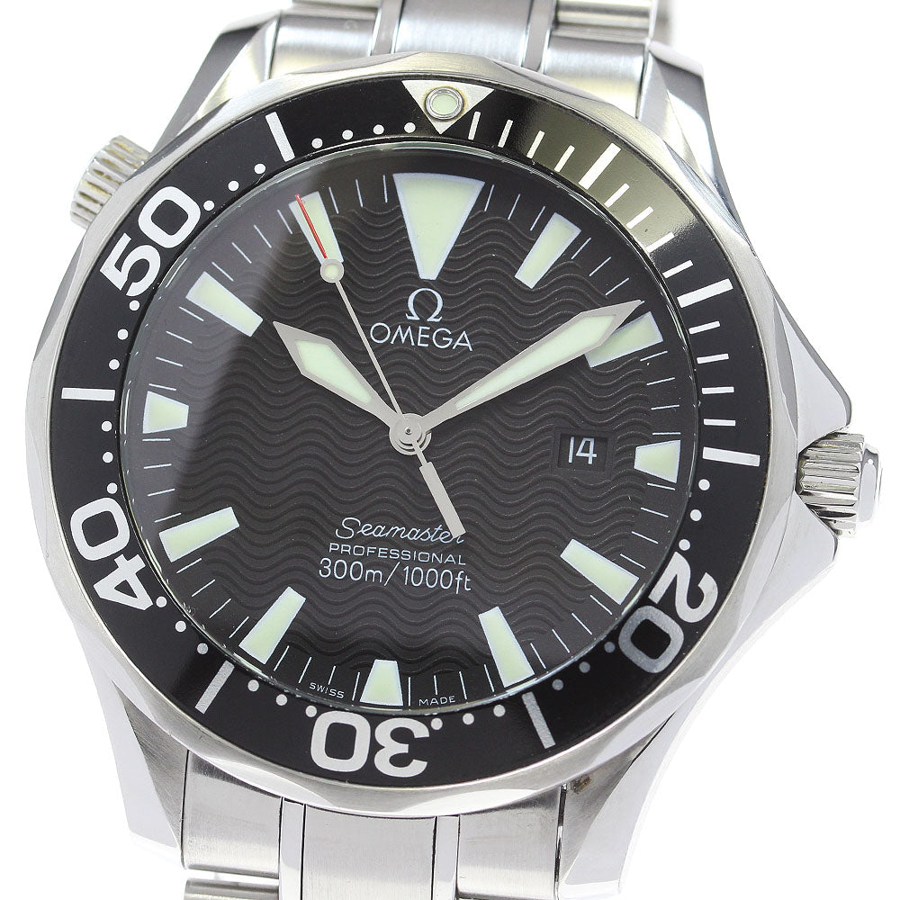 OMEGA Seamaster300 2264.50 Date black Dial Quartz Men's Watch_863338