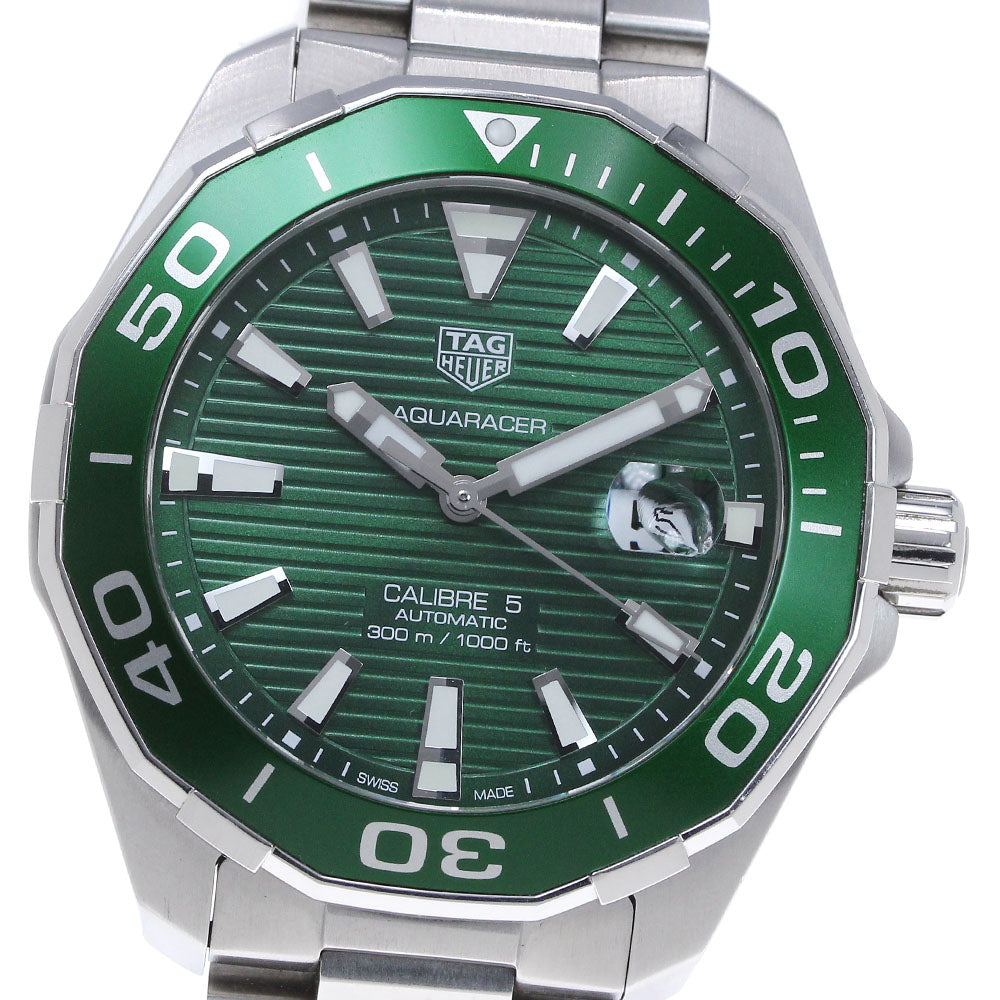 TAG HEUER Aqua racer WAY201S-0 Caliber 5 green Dial Automatic Men's Watch_863339