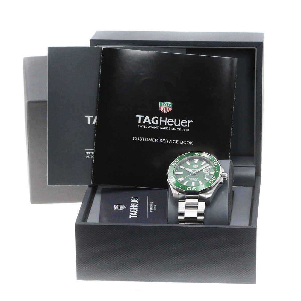 TAG HEUER Aqua racer WAY201S-0 Caliber 5 green Dial Automatic Men's Watch_863339