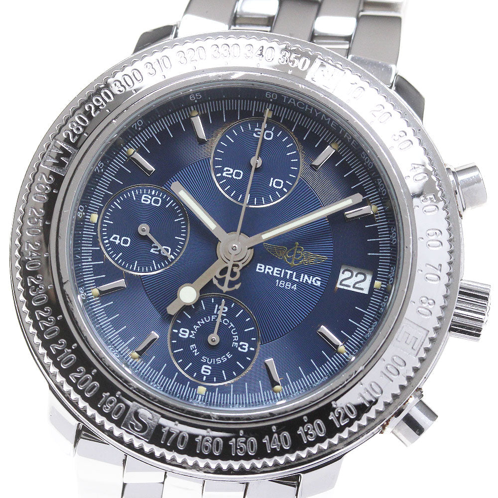 BREITLING Astromat Longitude A20405 Chronograph Navy Dial Automatic Men's_863362