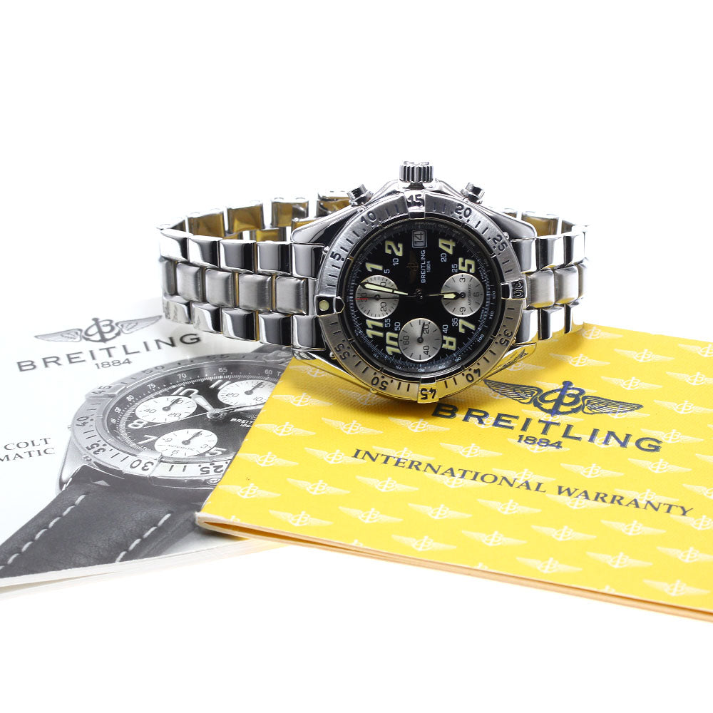 BREITLING Colt A13035.1 Chronograph Black / Silver Dial Automatic Men's_863363