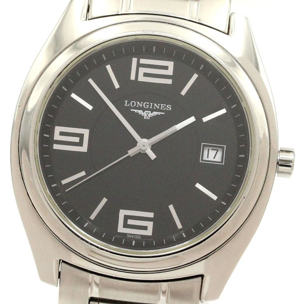 LONGINES Lungomare L3.632.4 Date black Dial Quartz Men's Watch_863375