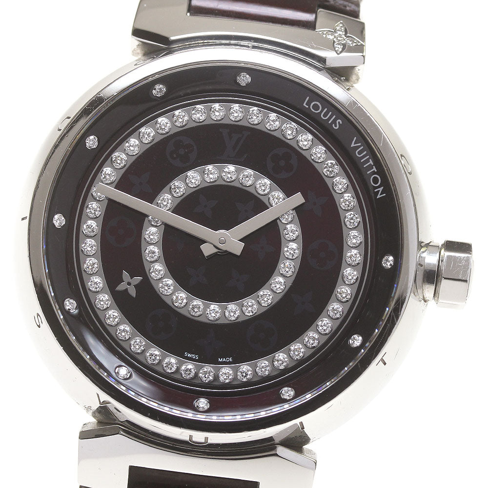 LOUIS VUITTON Tambour Diamon GM Q111C diamond dial Quartz Men's Watch_863387