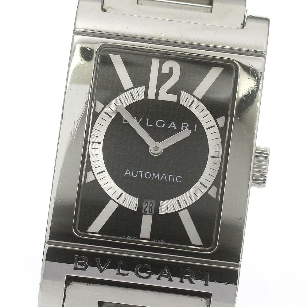 BVLGARI Rettangolo RT45S Date black Dial Automatic Men's Watch_863436