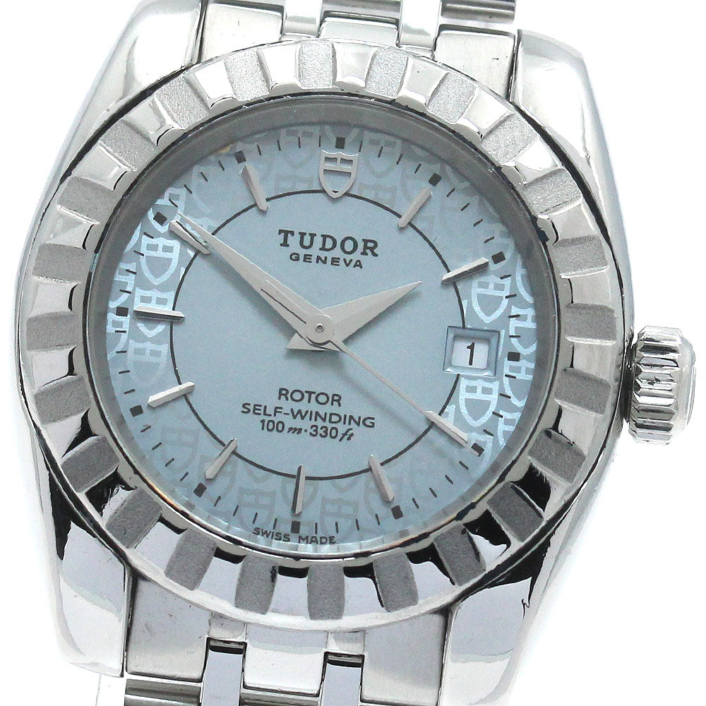 TUDOR Classic Date 22010 Ice blue Dial Automatic Ladies Watch_863464