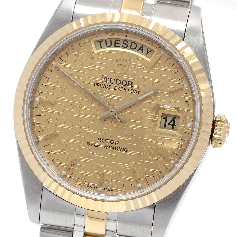 TUDOR Prince Date Day 76213 Gold Dial Automatic Men's Watch_863466