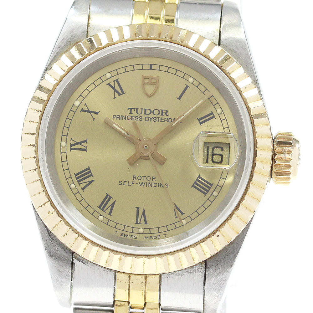 TUDOR Princess Oyster Date 92413 YG bezel cal.2671 Automatic Ladies Watch_863467