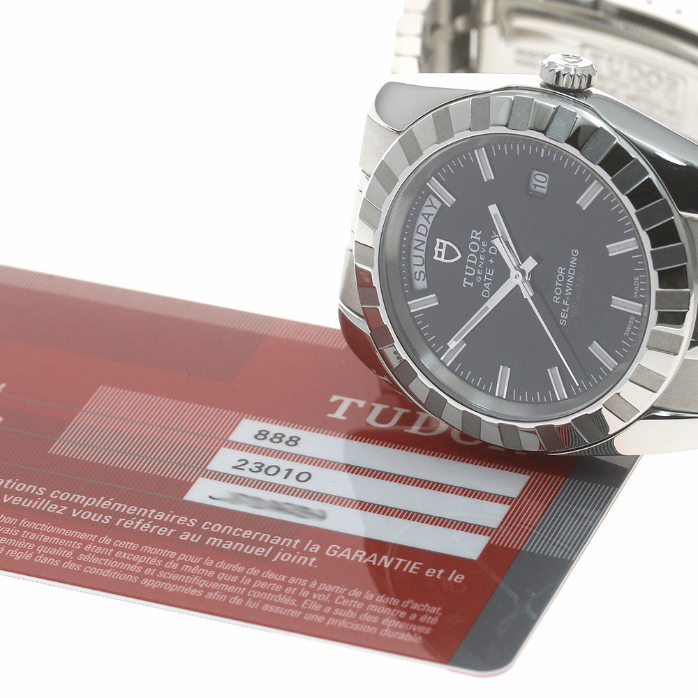 TUDOR Classic Date Day 23010 Day date black Dial Automatic Men's Watch_863469