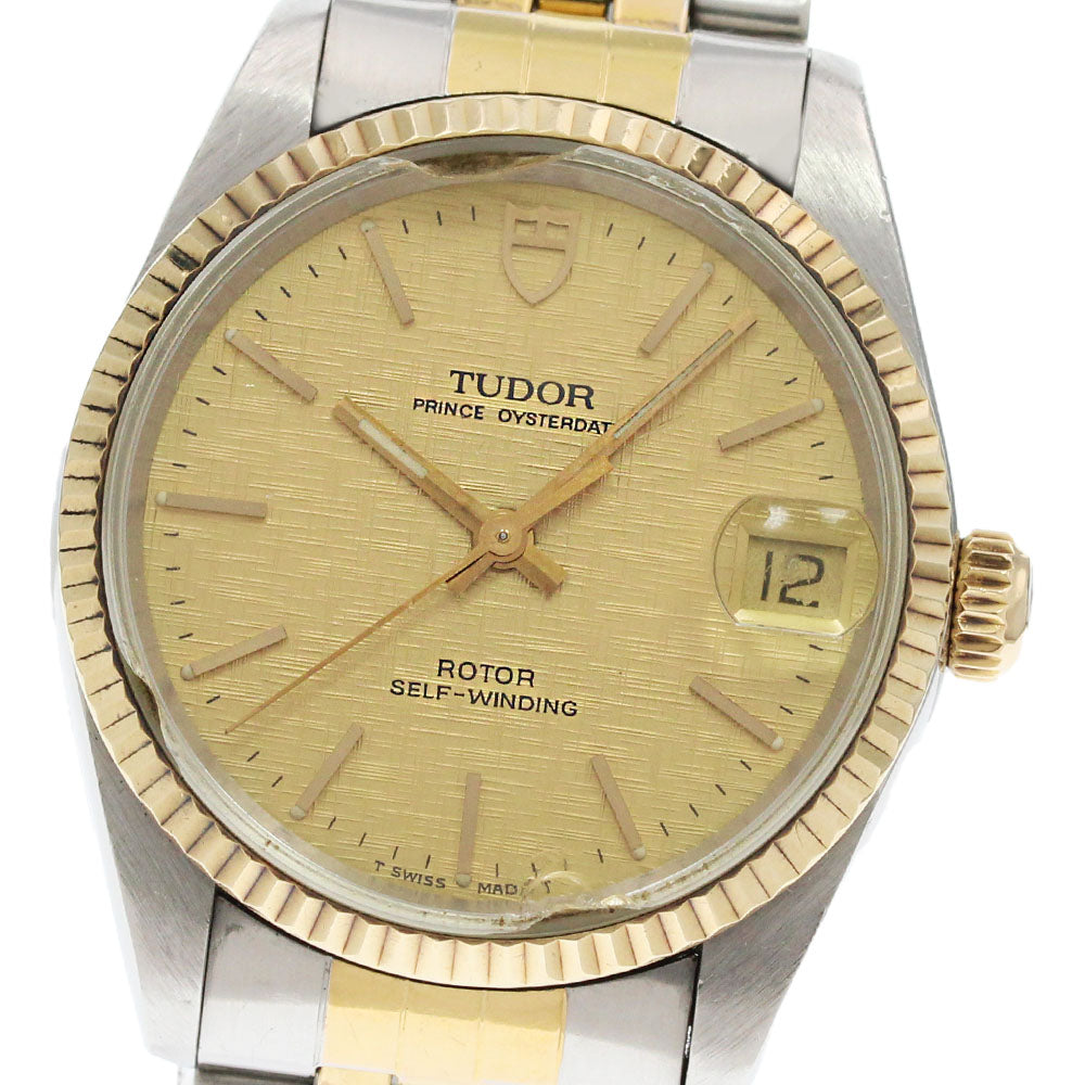 TUDOR Prince Oyster Date 72033 YG bezel Automatic Boy's Watch_863471