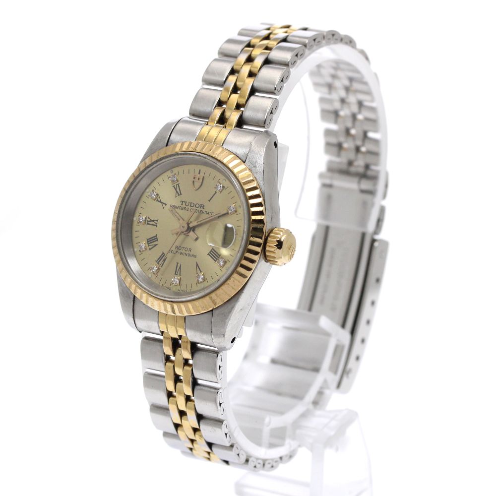 TUDOR Princess Oyster Date 92413 YG bezel Cal.2671 Automatic Ladies Watch_863473