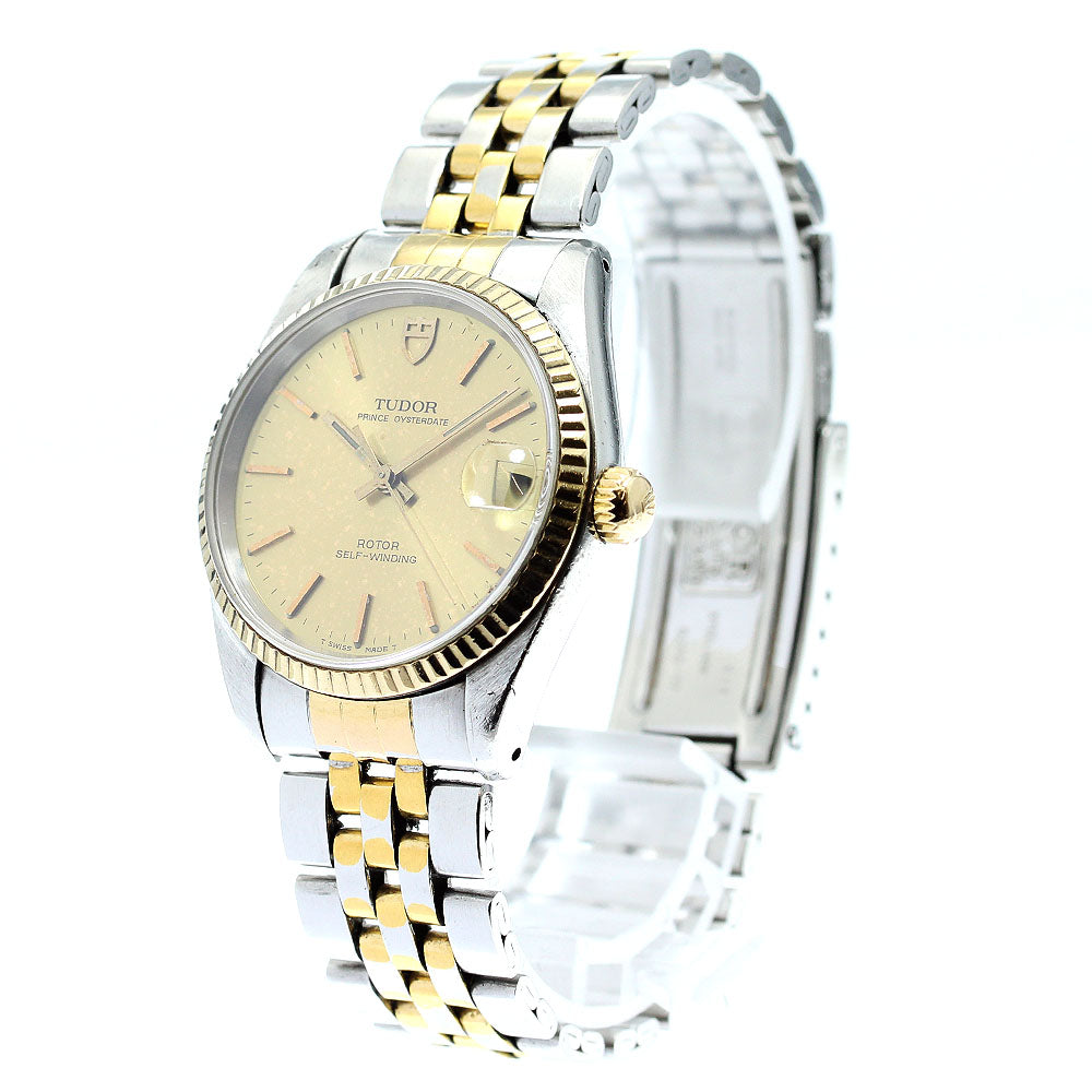 TUDOR Prince Oyster Date 72033 YG Bezel Cal.2824-2 Automatic Boy's Watch_863483