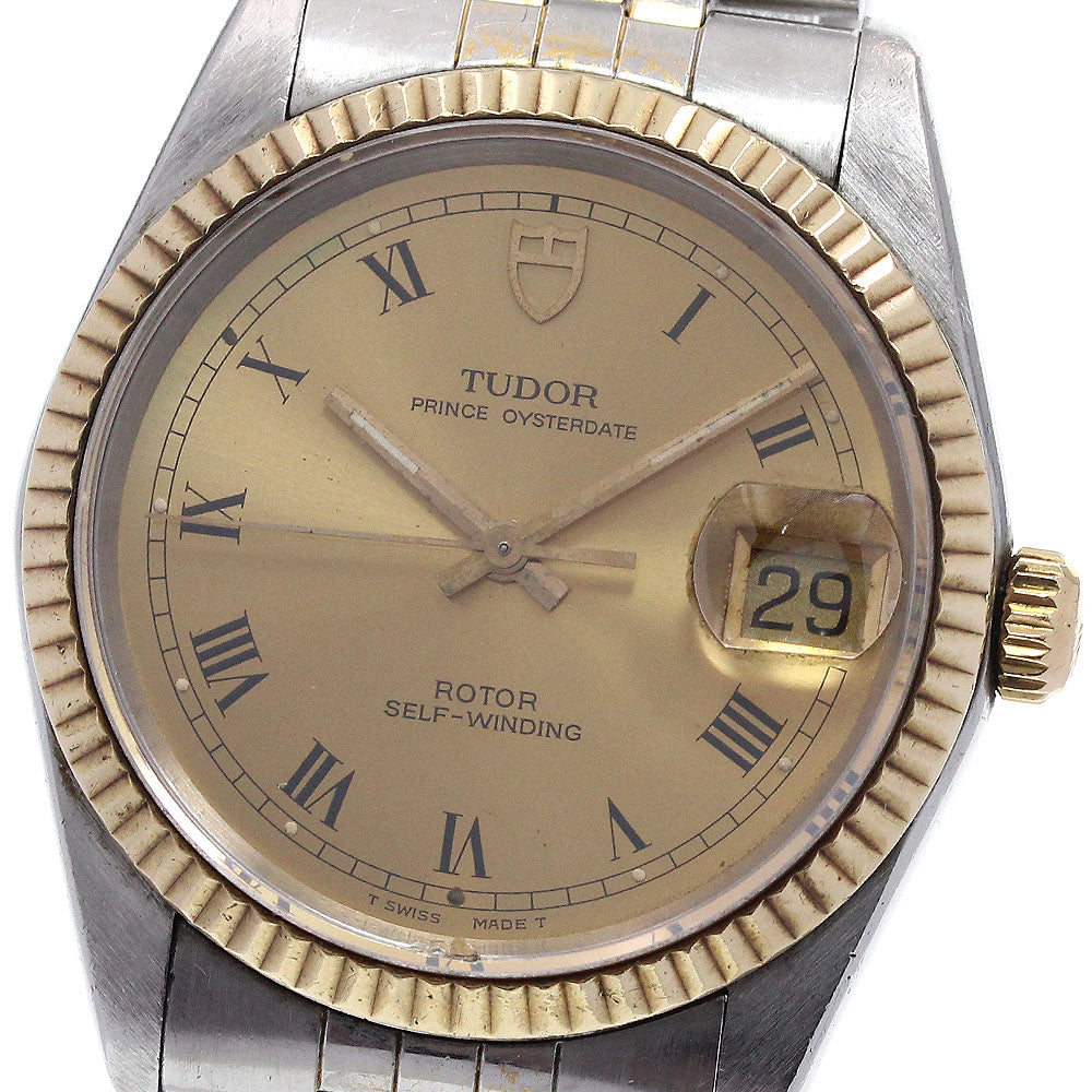TUDOR Prince Oyster Date 74033 Cal.2824-2 gold Dial Automatic Men's Watch_863485
