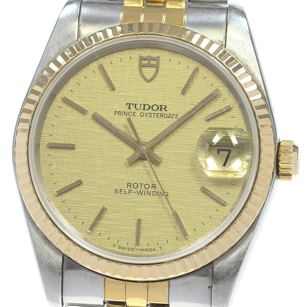 TUDOR Prince Oyster Date 74033-8 Cal.2824-2 gold Dial Automatic Men's _863495