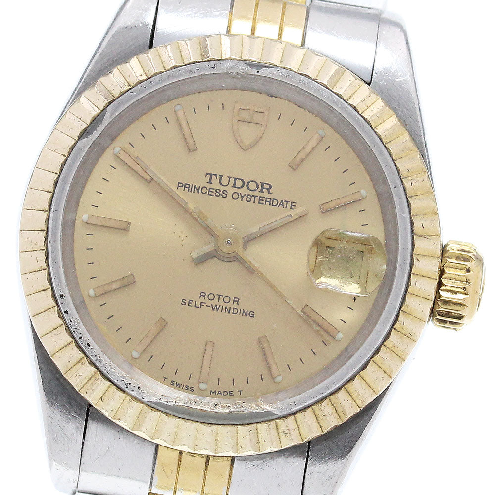 TUDOR Princess Oyster Date 92413N YG bezel cal.2671 AT Ladies Watch_863497