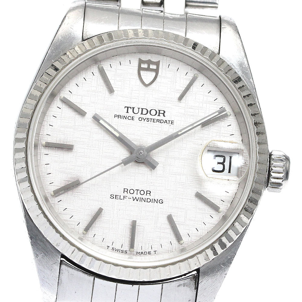 TUDOR Prince Oyster Date 72034 WG bezel Silver Dial Automatic Boy's Watch_863501