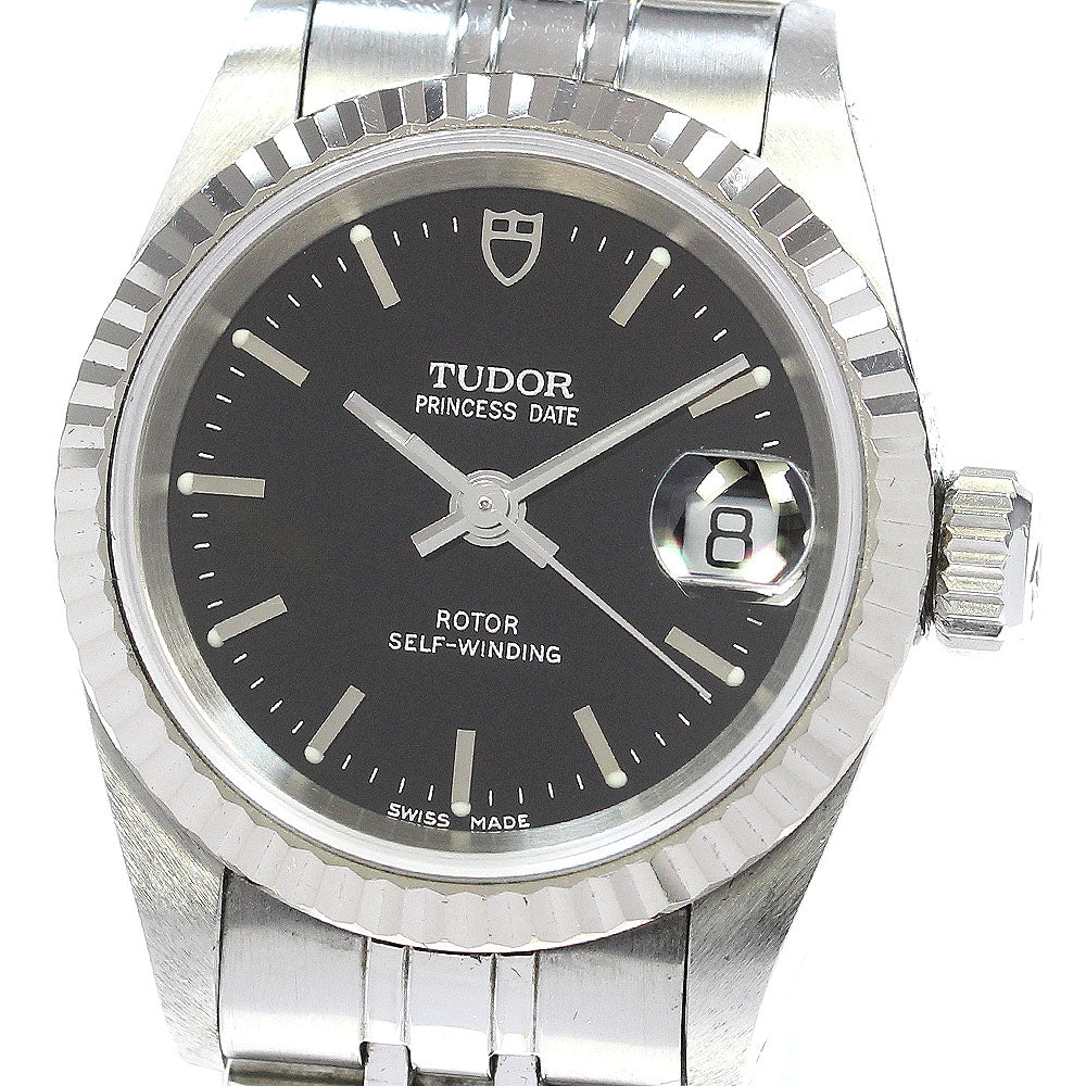 TUDOR Princess Date 92414 Cal.2671 WG bezel Black Dial Automatic Ladies_863507