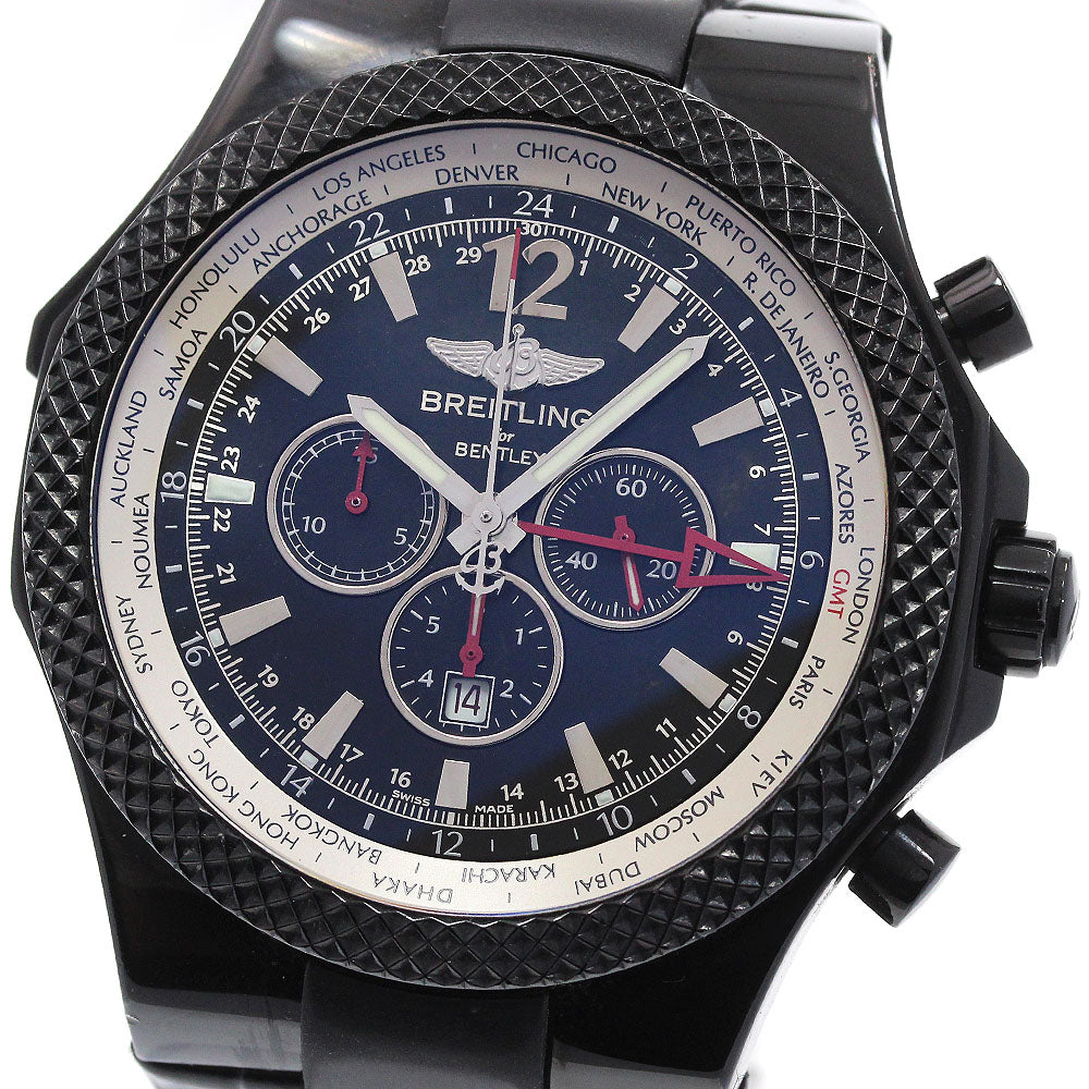BREITLING Bentley M47362 Limited to 1000 GMT chronographs black Dial Automatic Men's Watch_863514