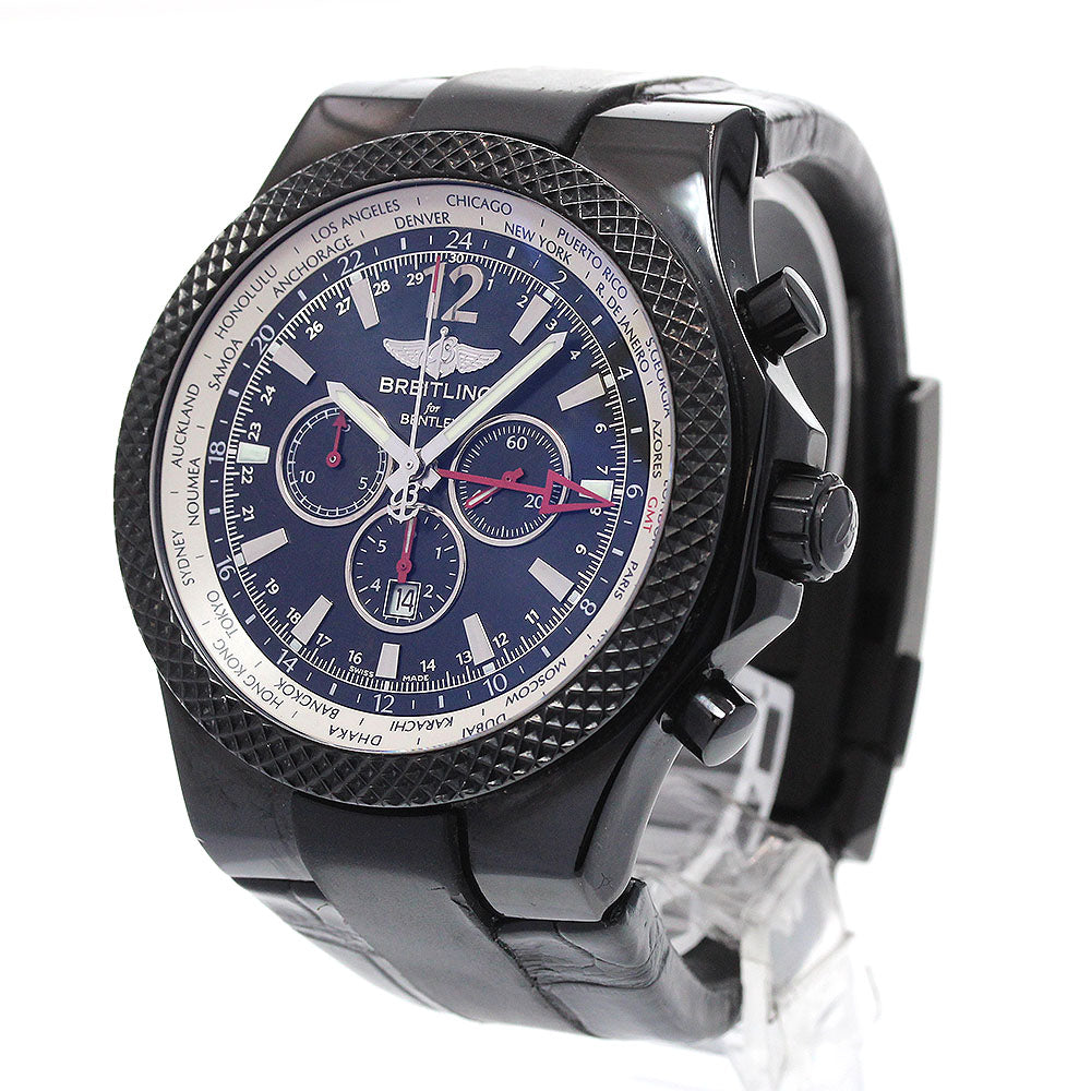 BREITLING Bentley M47362 Limited to 1000 GMT chronographs black Dial Automatic Men's Watch_863514