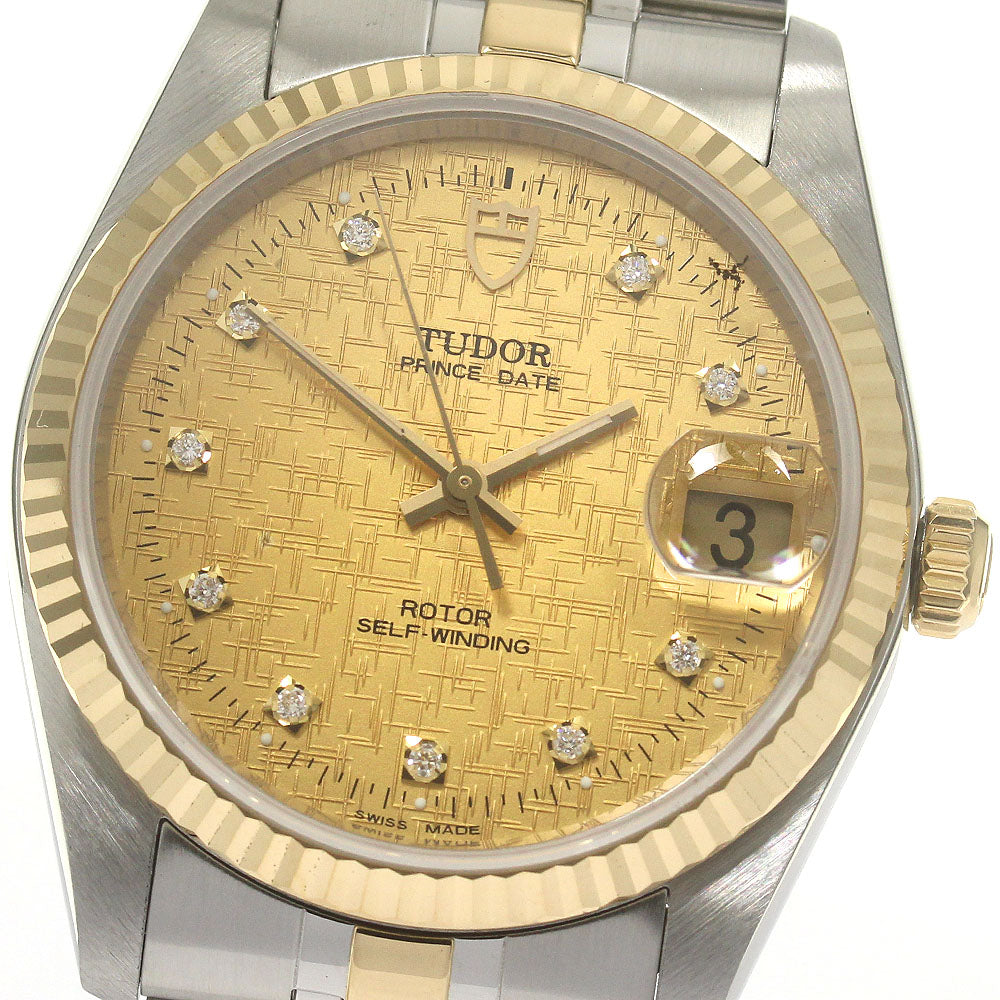TUDOR Prince Date 74033 10P Diamond Cal.2824-2 Automatic Men's Watch_863522