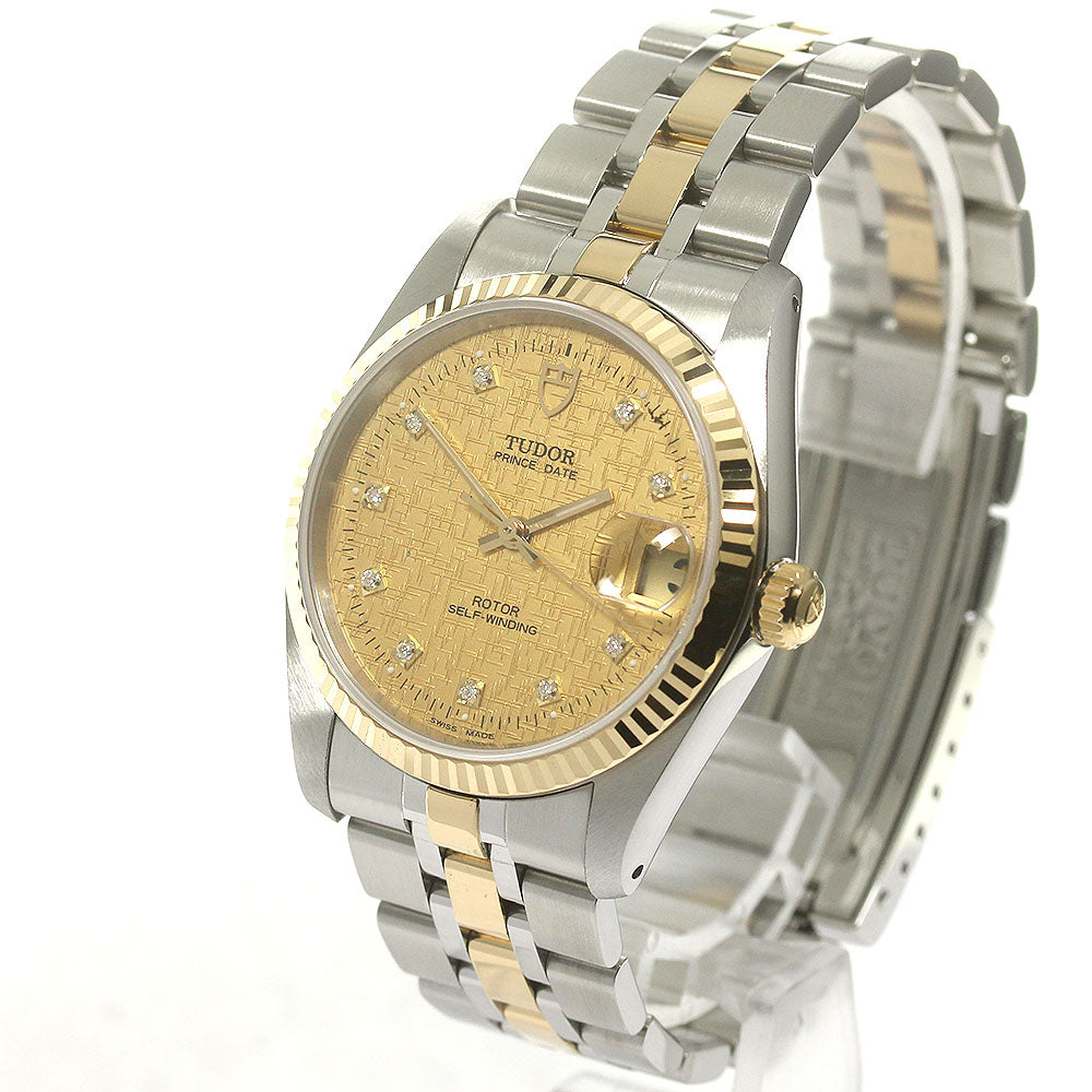 TUDOR Prince Date 74033 10P Diamond Cal.2824-2 Automatic Men's Watch_863522