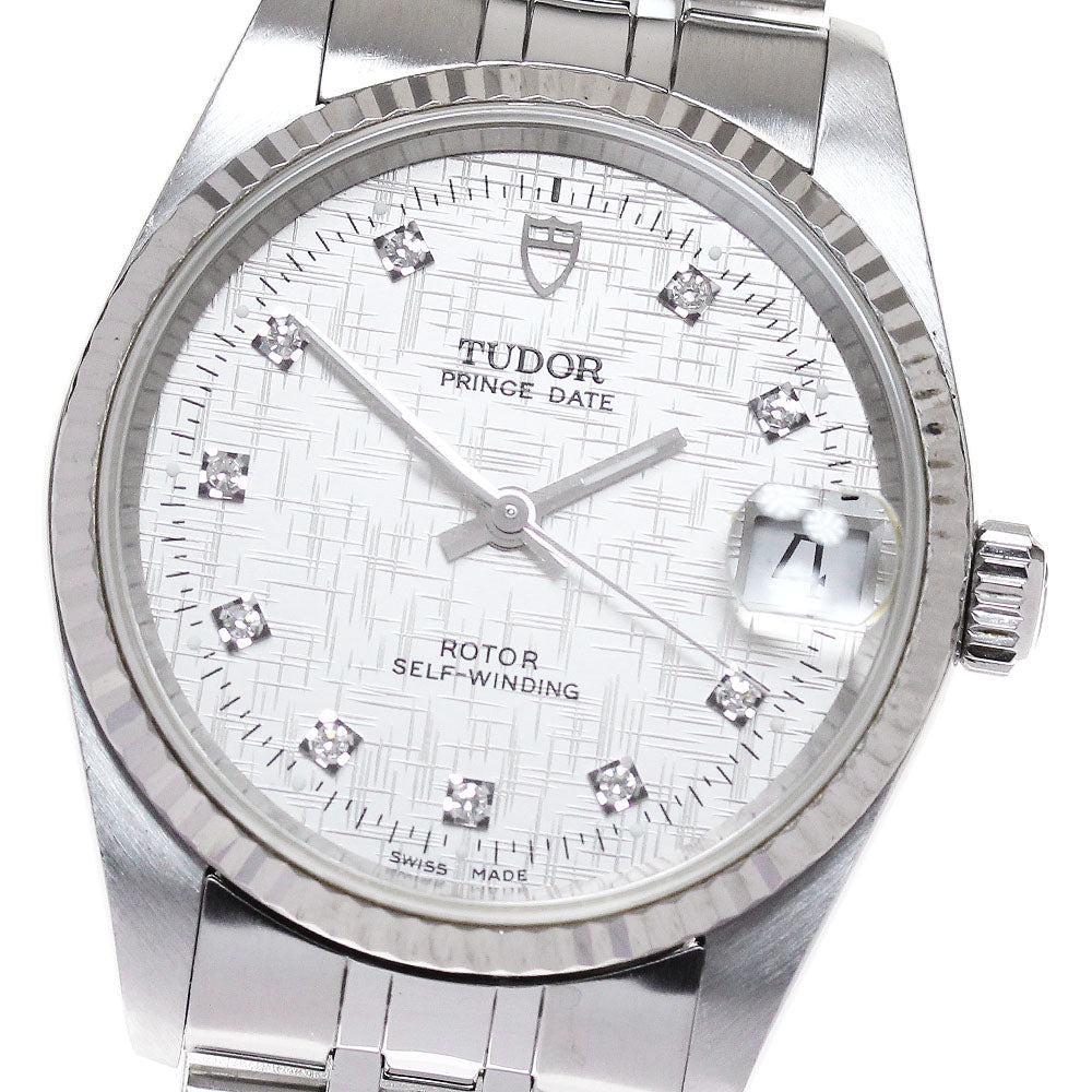 TUDOR Prince Date 72034 WG bezel Cal.2824-2 Silver Dial Automatic Boy's_863523