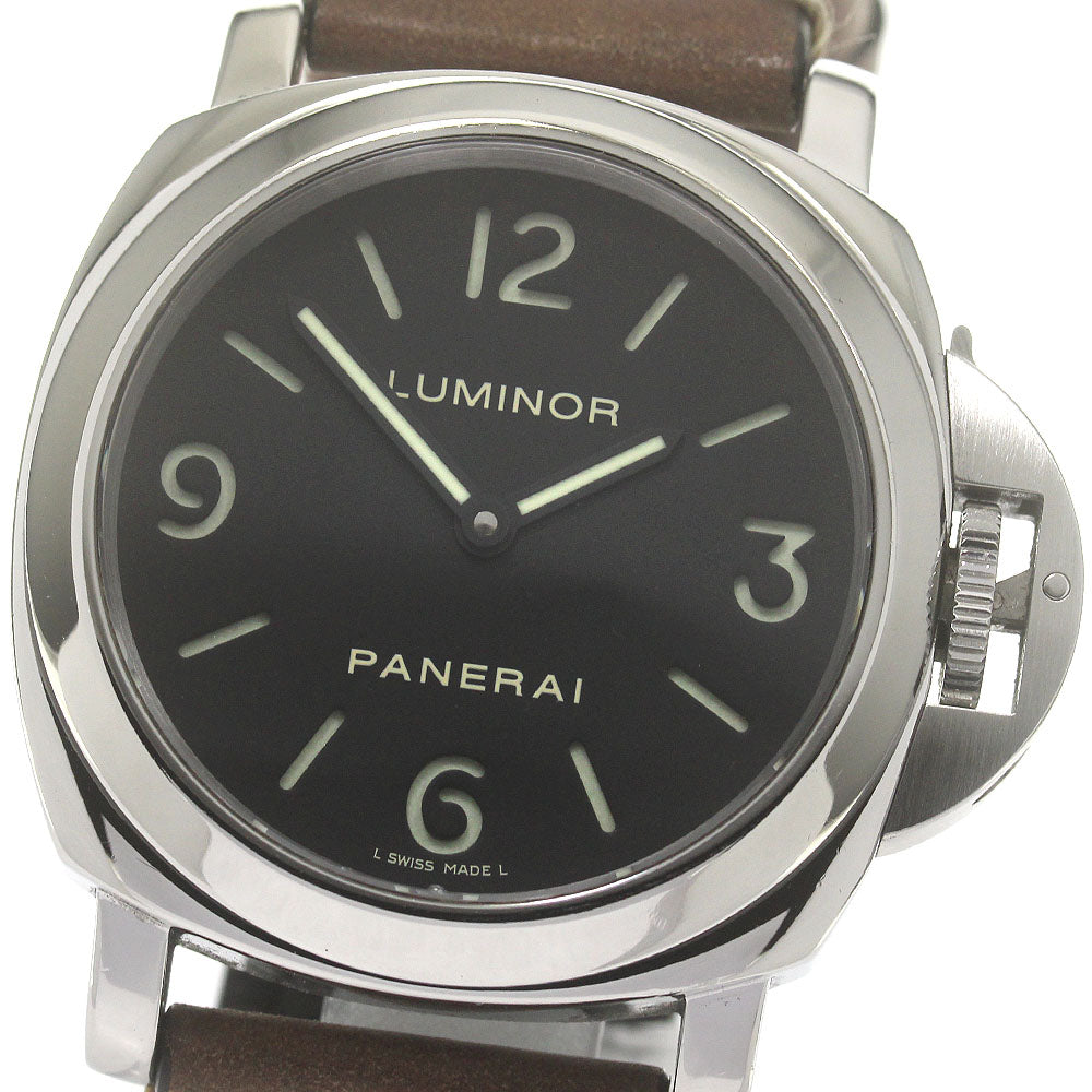 PANERAI Luminor Base 44MM PAM00112 black Dial Hand Winding Men's Watch_863535