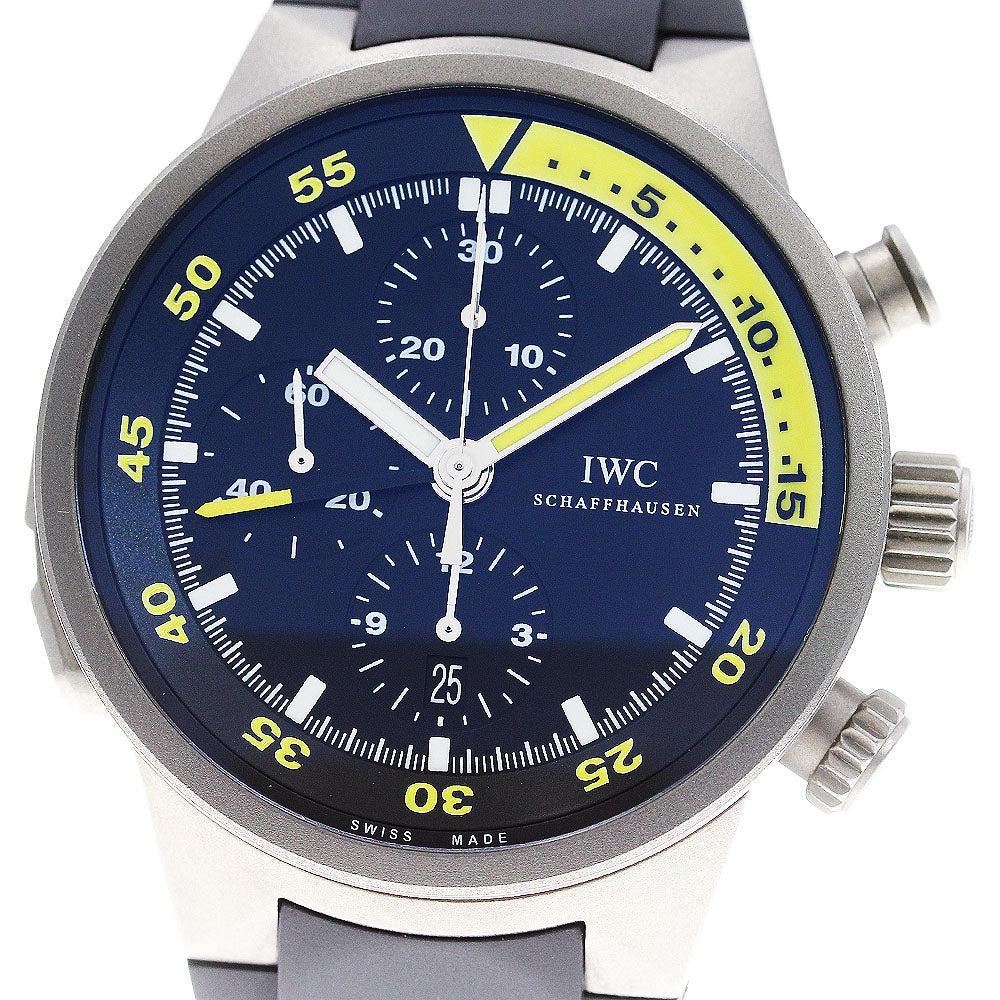 IWC SCHAFFHAUSEN Aqua timer IW372304 Date black Dial Automatic Men's_863547