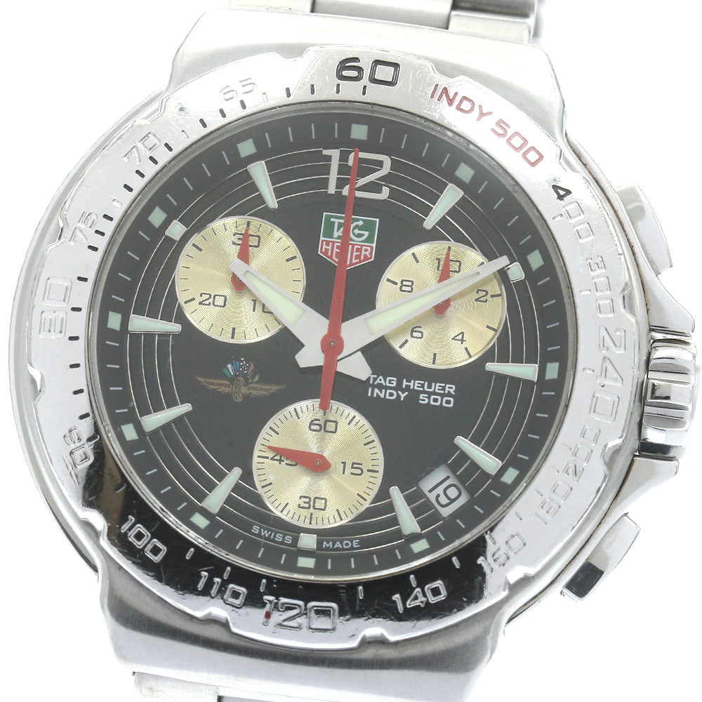 TAG HEUER Formula 1 Indy 500 CAC111B Chronograph black Dial Quartz Men's Watch_863550