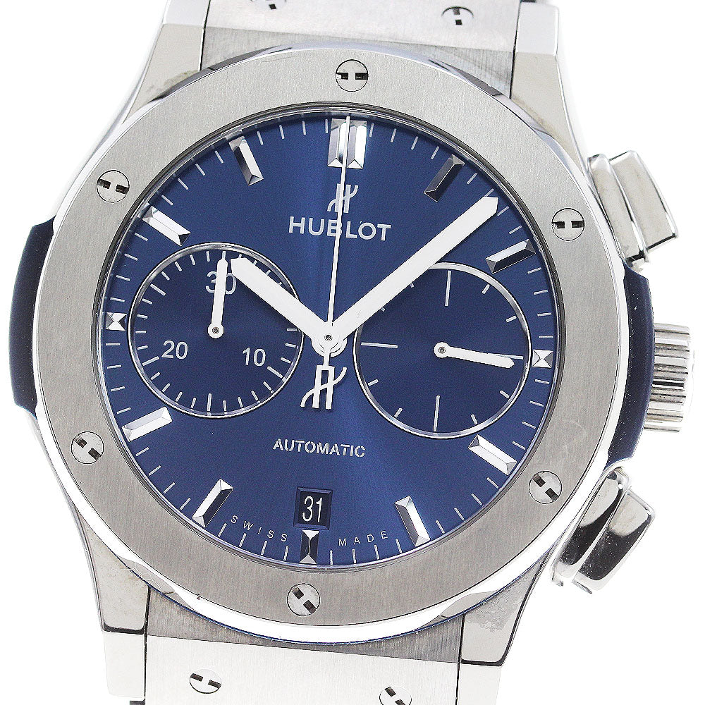 HUBLOT Classic fusion 521.NX.7170.LR Titanium chronograph Navy Dial Automatic Men's Watch_863555