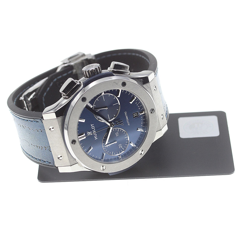 HUBLOT Classic fusion 521.NX.7170.LR Titanium chronograph Navy Dial Automatic Men's Watch_863555