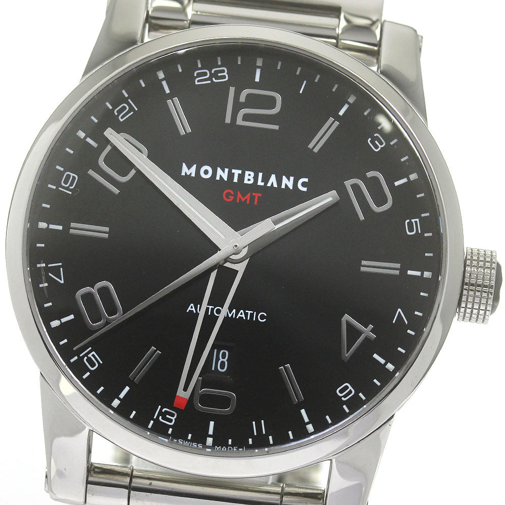 MONTBLANC Time walker 7081 Date GMT black Dial Automatic Men's Watch_863571